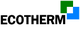 Logo mit Schriftzug "ECOTHERM" und zwei übereinanderliegenden Quadraten in Grün und Blau.
