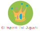 Logo con corona colorida y texto: "El Imperio Del Juguete" en letras multicolores.