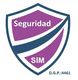 Escudo morado y azul con texto "Seguridad SIM", con código "D.G.P.:4461" en la esquina inferior.