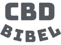 Textlogo: "CBD Bibel" in grauer Schrift auf weißem Hintergrund.
