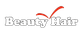 Logo mit Text "Beauty Hair" und einem roten Häkchen darüber.