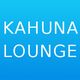 Text "Kahuna Lounge" auf blauem Hintergrund.