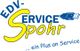 Logo von EDV-Service Spohr mit USB-Symbol und Slogan „ein Plus an Service“.