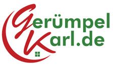 Logo von Gerümpel Karl.de in roten und grünen Buchstaben.