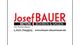 Logo von Josef Bauer Beton mit Kontaktdaten und Website: www.bauer-deusmauer.de.