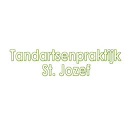 "Tekst: Tandartsenpraktijk St. Jozef, groene letters op witte achtergrond."