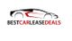 Silhouette of a sports car above the text "Best Car Lease Deals" in black and red.