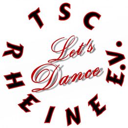 Logo mit dem Text "TSC Rheine e.V." und "Let's Dance" in der Mitte.
