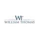 WT logo for William Thomas Custom Jewelry in blue text on white background.