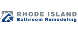 Logo for Rhode Island Bathroom Remodeling with a house and hammer icon on the left.