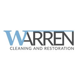 Warren Cleaning and Restoration logo in blue and gray text.
