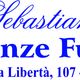 Logo blu e bianco di "San Sebastiano Onoranze Funebri" a Mistretta, indirizzo incluso.
