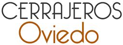Texto: "Cerrajeros Oviedo" en tipografía moderna.