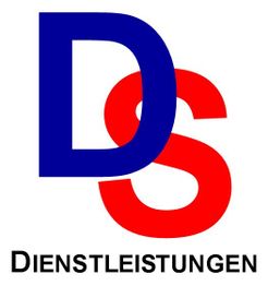 Logo mit blauen "D" und roten "S", darunter der Schriftzug "Dienstleistungen".