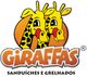 Logo com duas girafas sorrindo e a inscrição "Giraffas: Sanduíches e Grelhados".