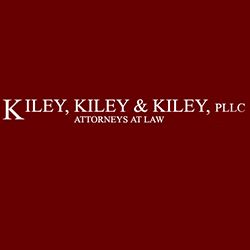 Red logo with text: "Kiley, Kiley & Kiley, PLLC, Attorneys at Law."