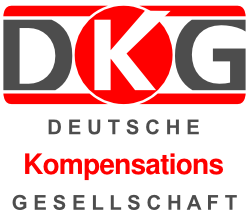 Logo mit den Buchstaben DKG über "Deutsche Kompensations Gesellschaft".