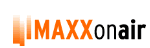 Logo "MAXX on air" in orange und schwarz auf weißem Hintergrund.