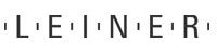 Textlogo mit dem Wort "LEINER" in Großbuchstaben und Punkten zwischen den Buchstaben.