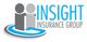 Logo with two figures embracing, and the text "Insight Insurance Group" next to them.