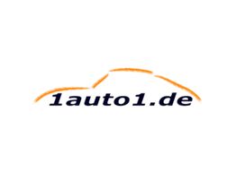 1auto1.de-Logo mit orange skizzierter Auto-Silhouette.