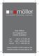Visitenkarte von Möller Innenausbau mit Kontaktdetails und Website.