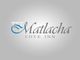 "Matlacha Cove Inn logo with blue wave and grey text on a light grey background."