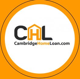 Logo of Cambridge Home Loan with CHL and website URL on an orange and white circular background.