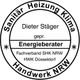 Gütesiegel für geprüften Energieberater Dieter Stäger, SHK NRW, HWK Düsseldorf.