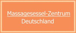 Oranges Banner mit weißem Text: "Massagesessel-Zentrum Deutschland".