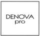 Textlogo „DENOVA pro“ in schwarzer Schrift auf weißem Hintergrund mit einem dünnen schwarzen Rahmen.