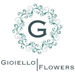 Logo con lettera "G" circondata da motivo floreale, testo "Gioiello Flowers" sotto.