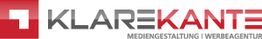 Logo von Klare Kante, Mediengestaltung | Werbeagentur, mit rotem Quadrat links.