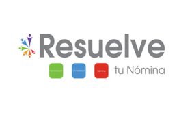 El logo de "Resuelve tu Nómina" con íconos de administración, contabilidad y nómina.