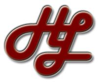 Rotes, stilisiertes Logo mit den Buchstaben "H" und "L" auf weißem Hintergrund.