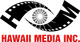 Film strip forming an eye with "Hawaii Media Inc." written below in red.