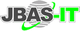 Logo mit der Aufschrift „JBAS-IT“, grauer Hintergrund und grünen Akzenten.