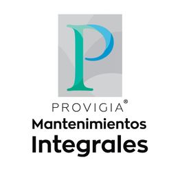Logo con la letra "P" y texto "PROVIGIA Mantenimientos Integrales" fondo blanco.