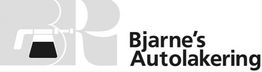 Logo med malersprøjte og teksten "Bjarne's Autolakering".