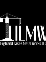 Logo of Highland Lakes Metal Works LLC featuring a crane and the letters HLMW.