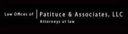 Sign for Patituce & Associates, LLC, Attorneys at Law, on a black background.