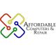 Colorful logo of Affordable Computers & Repair in red, yellow, green, and blue.
