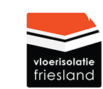 Logo met oranje dak en tekst "vloerisolatie friesland" eronder.