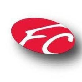 Red oval logo with stylized white "FC" letters.