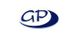 Logo mit blauen Buchstaben "GP" und gebogenem Strich darunter auf weißem Hintergrund.
