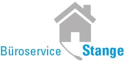 Haus mit Headset-Icon, daneben der Text "Büroservice Stange" in Blau.
