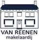 Van Reenen makelaardij logo met illustratie van een huis met donker dak.