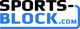Logo des Texts "SPORTS-BLOCK.com" in Schwarz und Blau auf weißem Hintergrund.