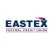 Eastex Federal Credit Union logo with a blue star and red swoosh above the letter "X".