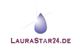 Logo mit lila Tropfen und Text "LauraStar24.de" darunter.